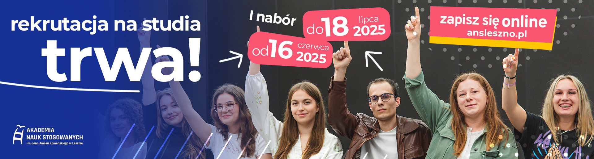 Rekrutacja na studia trwa! I nabór od 16 czerwca do 18 lipca 2025 r.