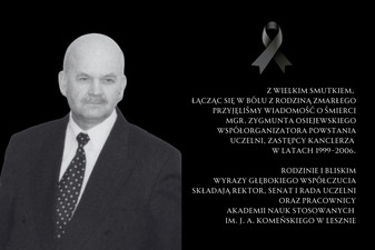 Zmarł Zygmunt Osiejewski - były zastępca kanclerza Uczelni